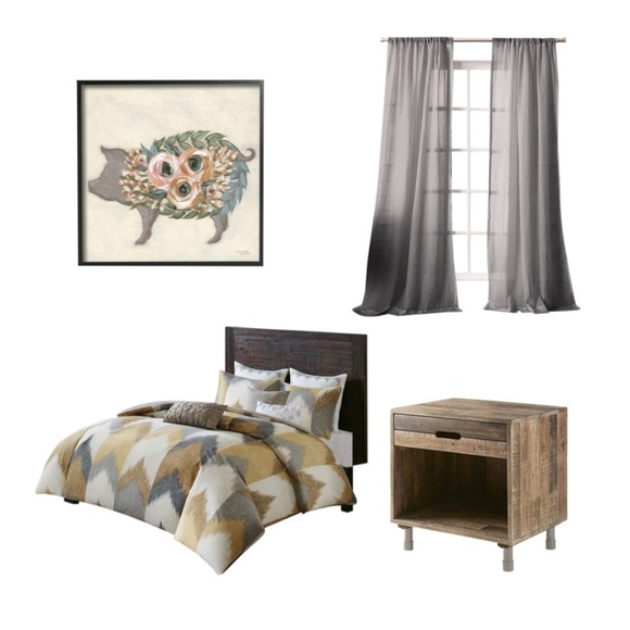 INK+IVY Alpine Cotton Comforter Set -Modern Cabin Lodge Chevron Down Alt… - Picture 4 of 7